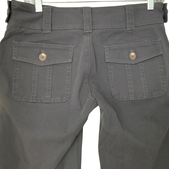 Sundance Mid Rise Straight Leg Casual Pants Patch Pocket Grey SZ 4 - Picture 8 of 13